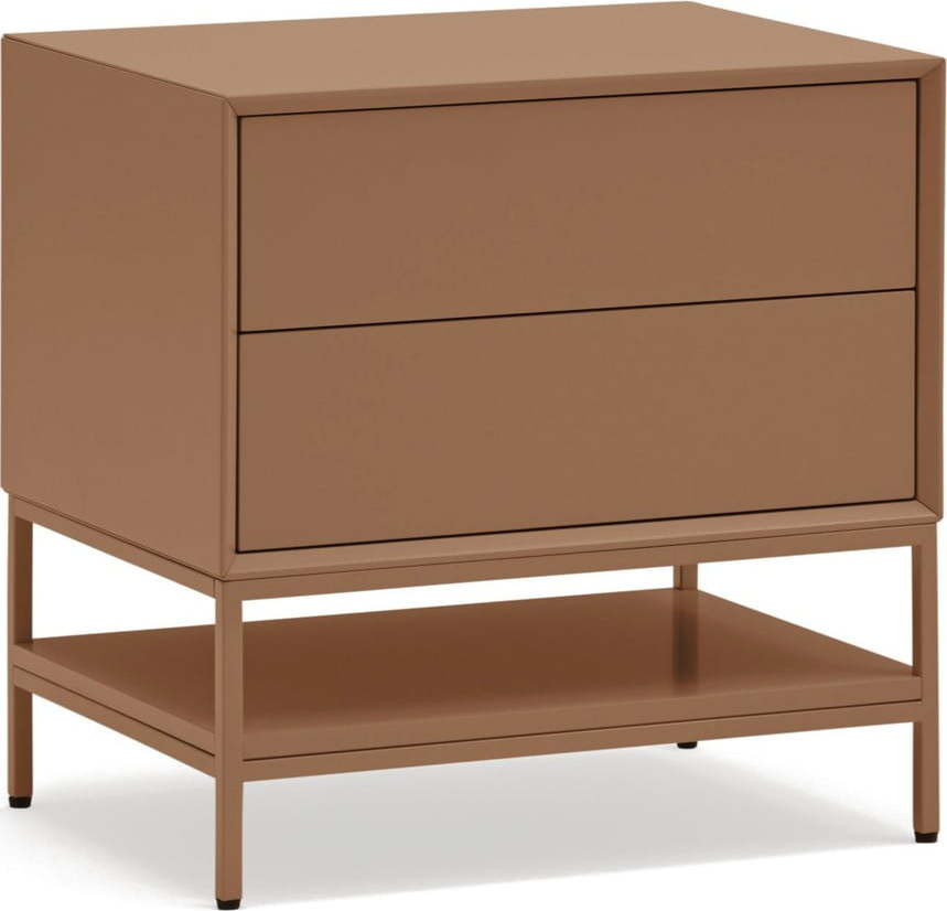 Noční stolek v cihlové barvě Platt – Teulat