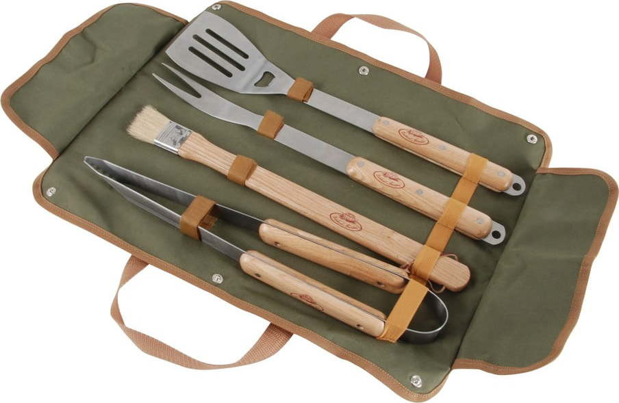 Set ručních nástrojů na grilování a pouzdra Esschert Design BBQ