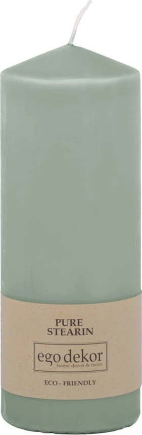 Tyrkysově modrá svíčka Eco candles by Ego dekor Top, doba hoření 50 h