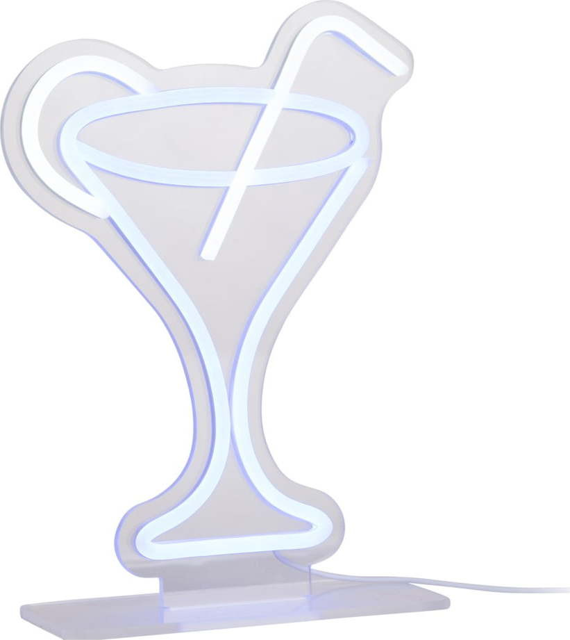 Modrá LED neonová světelná dekorace 5 W Cocktail – Leitmotiv