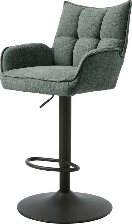 Zelené barové židle s nastavitelnou výškou v sadě 2 ks Marilla – Unique Furniture