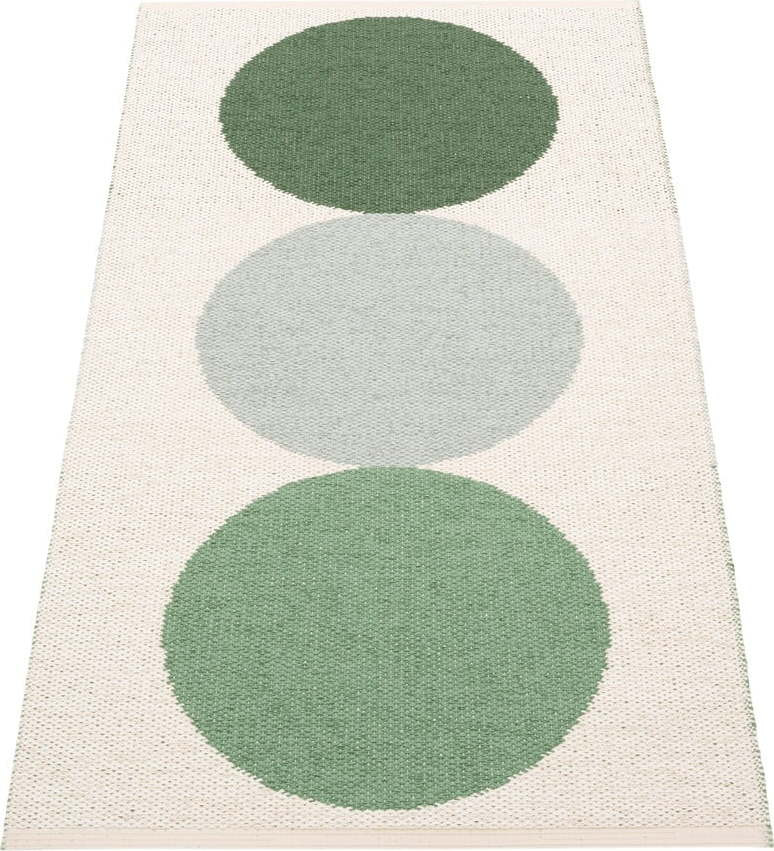 Zeleno-krémový vnitřní a venkovní koberec 70x140 cm Otto Herb – Pappelina