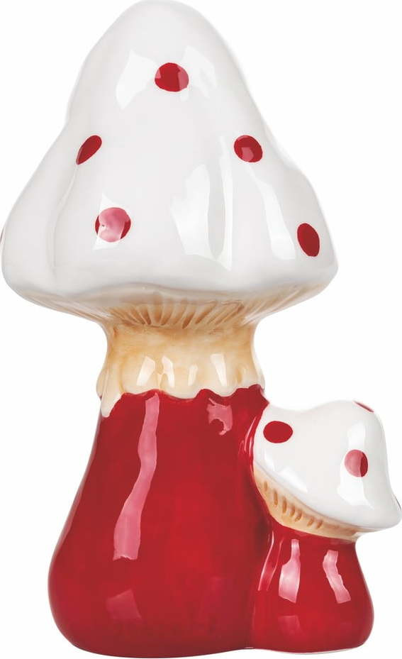 Keramická vánoční dekorace VDE Tivoli 1996 Fungo, výška 18,5 cm