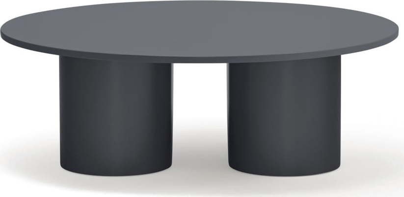 Antracitový konferenční stolek 110x111 cm Totem – Teulat