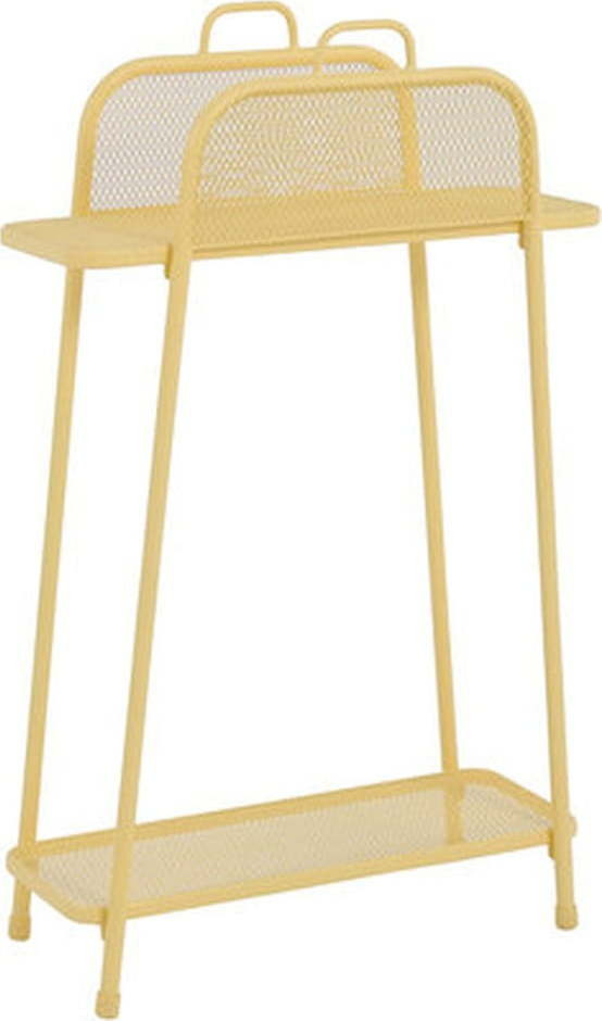 Žlutá kovová police na balkon Garden Pleasure MWH, výška 105,5 cm