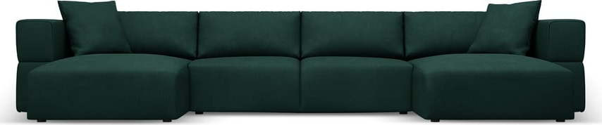 Zelená rohová pohovka do 