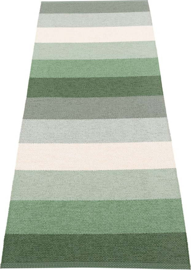 Zeleno-krémový vnitřní a venkovní běhoun 70x200 cm Molly Woods – Pappelina