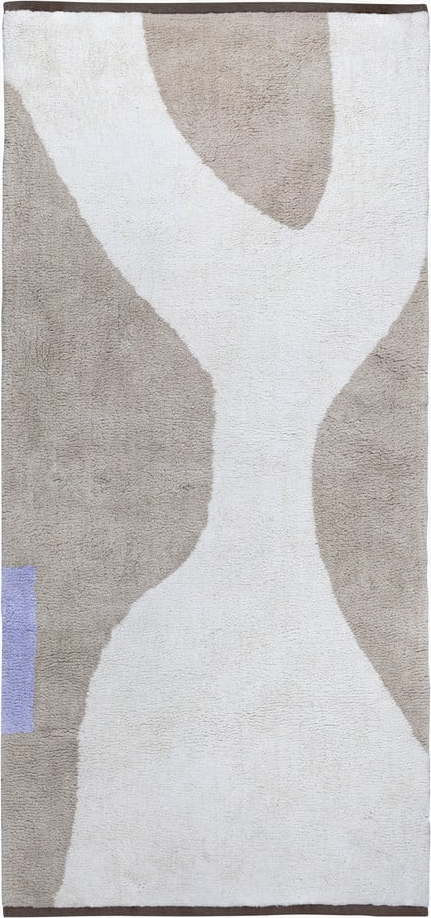 Bílo-béžový pratelný bavlněný běhoun 70x150 cm Figura – Mette Ditmer Denmark