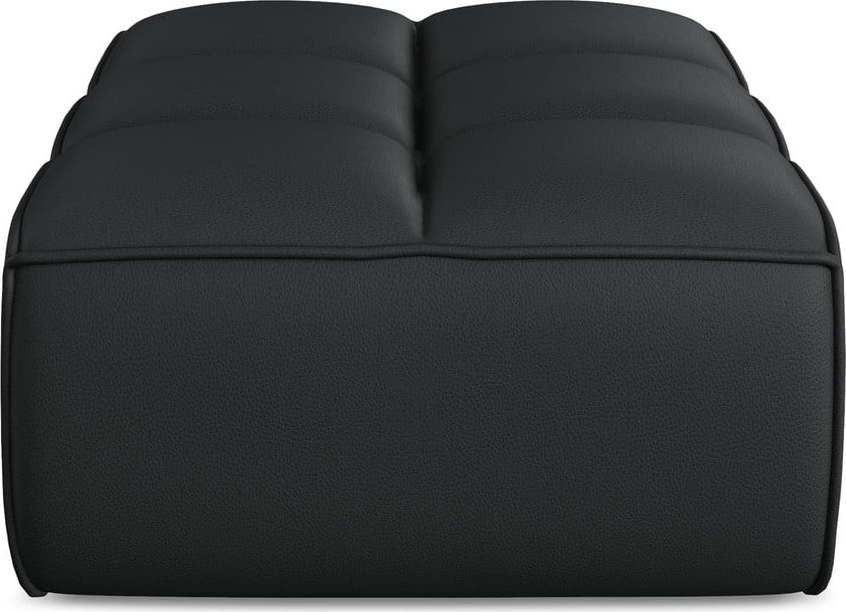 Černá modulární podnožka z imitace kůže Kalai – Makamii