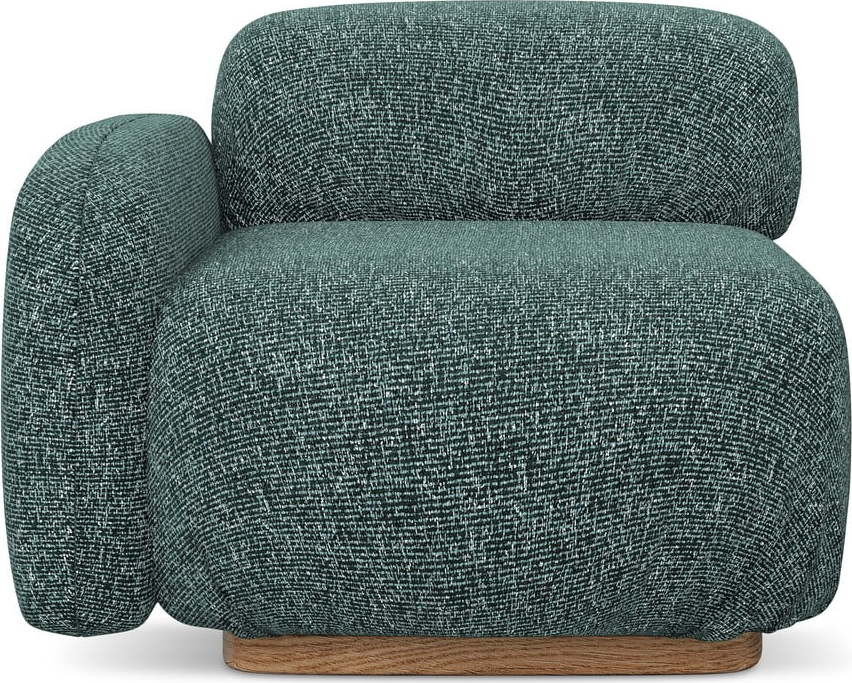 Tyrkysový modul pohovky (levý roh) Ailani – Makamii