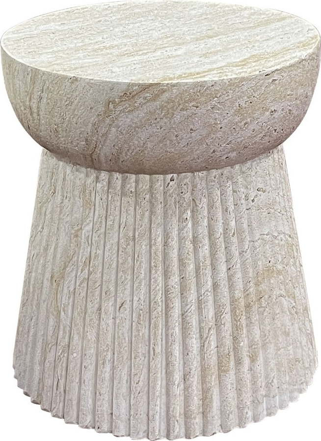 Kamenný kulatý odkládací stolek ø 37 cm Bonn – House Nordic