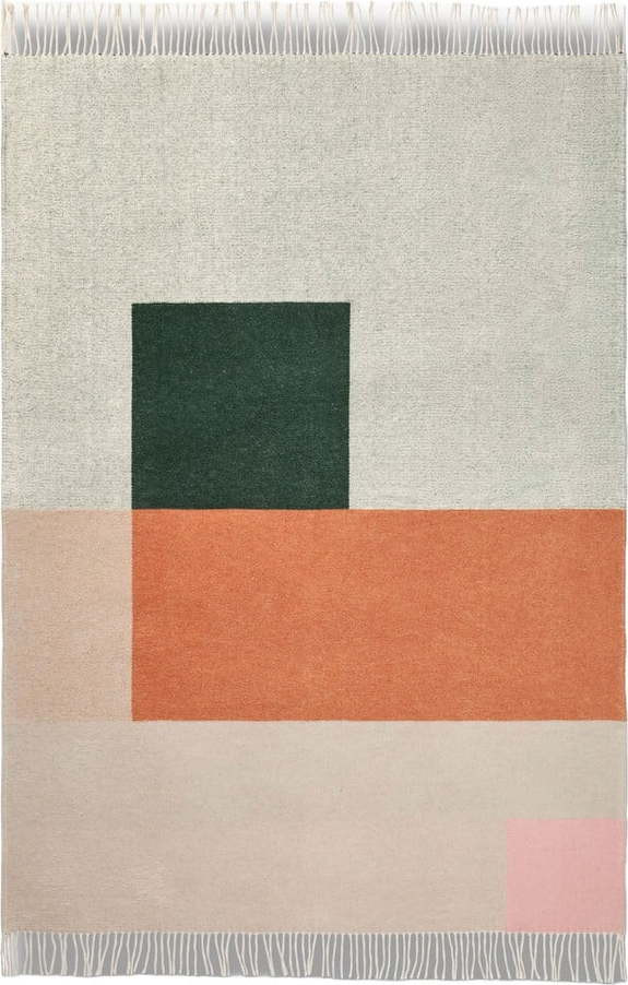 Deka v zeleno-cihlové barvě 125x190 cm Brick – Mette Ditmer Denmark