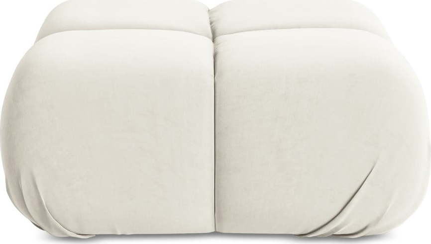 Bílá sametová modulární podnožka Lokua – Makamii