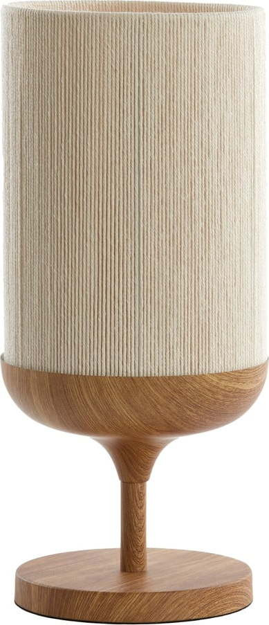 Stolní lampa v přírodní barvě s textilním stínidlem (výška 50 cm) Dania – Light & Living