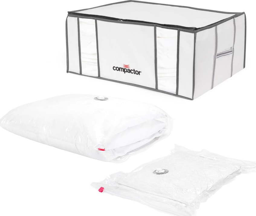 Vakuový vyztužený látkový úložný box na oblečení 65x45x26,5 cm Life – Compactor