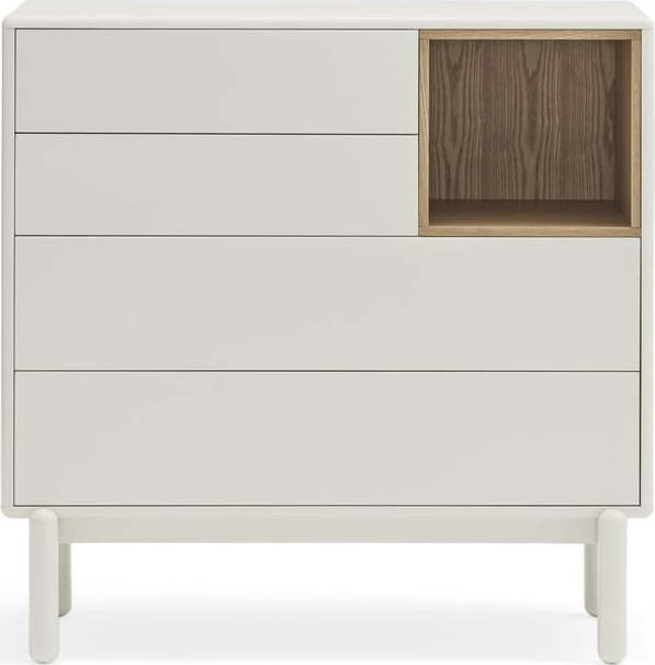 Bílá komoda 90x90x40 cm Corvo – Teulat