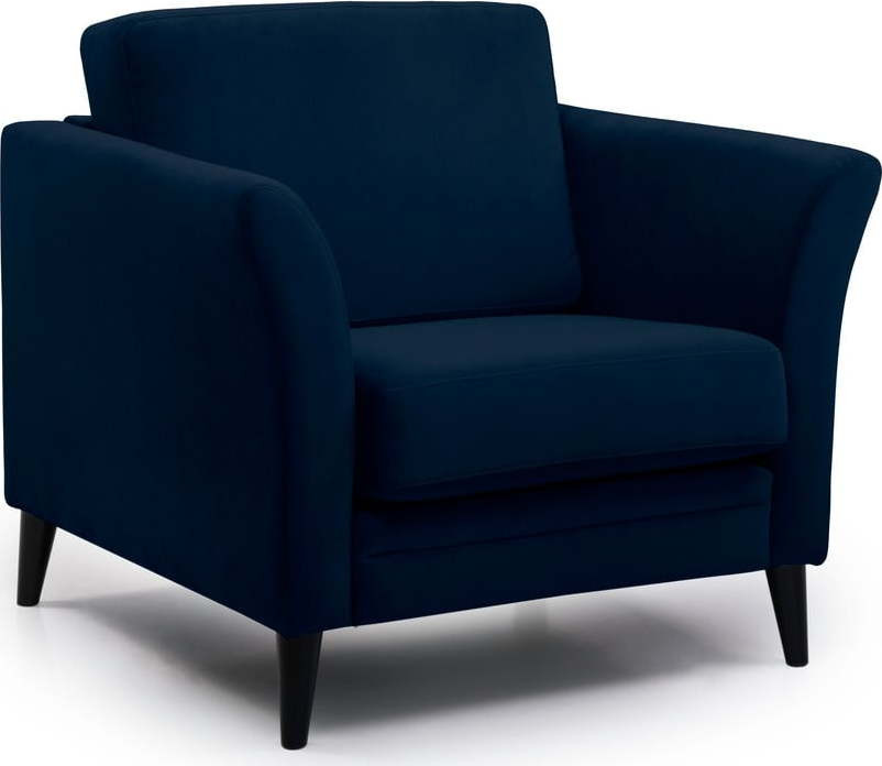 Tmavě modré křeslo Eden - Scandic