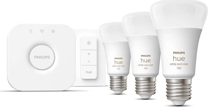 Smart startovací balíček 5 ks E27, 11 W White and color ambiance – Philips Hue