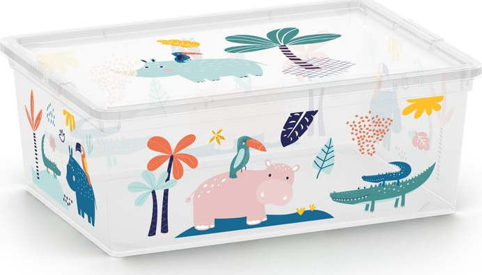 Bílý plastový dětský úložný box 37x26x15 cm C Box Style – KIS