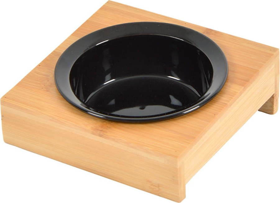Bambusová miska s podstavcem pro psa ø 12 cm – Love Story