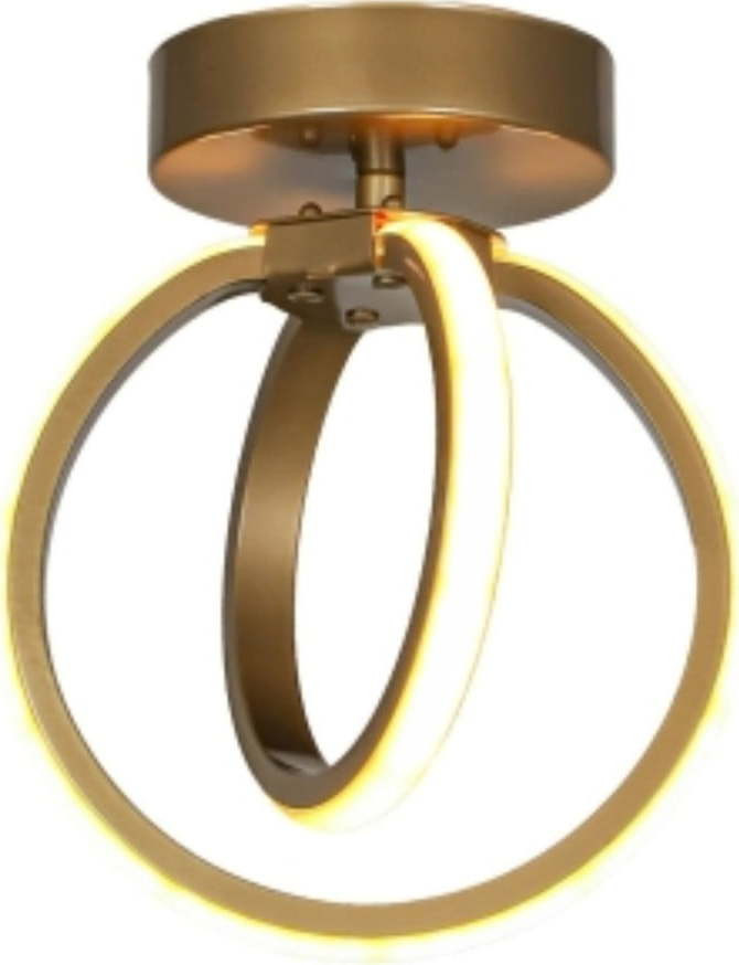 Kovové LED stropní svítidlo v bronzové barvě Sezen – Squid Lighting