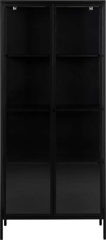 Černá kovová vitrína 80x180 cm Newcastle - Actona