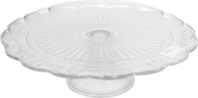 Skleněný podnos na dort – Antic Line