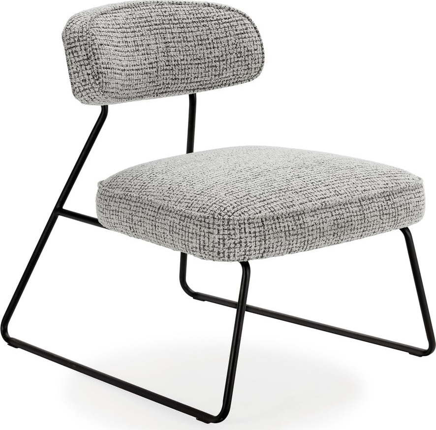 Černobílé křeslo Elon – Marckeric