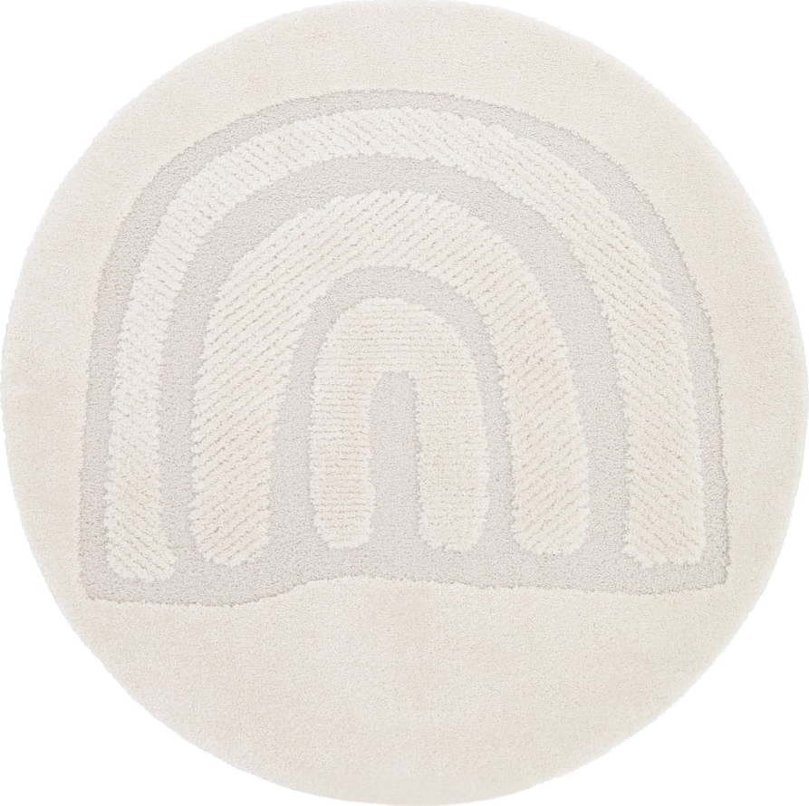 Krémový dětský koberec ø160 cm Rainbow Dream M – Nattiot