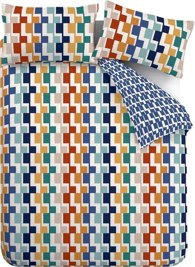 Povlečení na jednolůžko 135x200 cm Bryson Geo – Catherine Lansfield