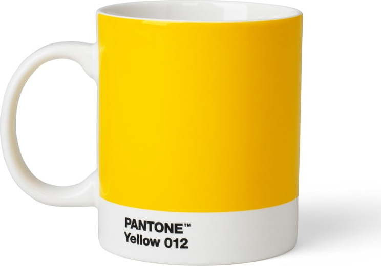 Žlutý keramický hrnek 375 ml Yellow 012 – Pantone