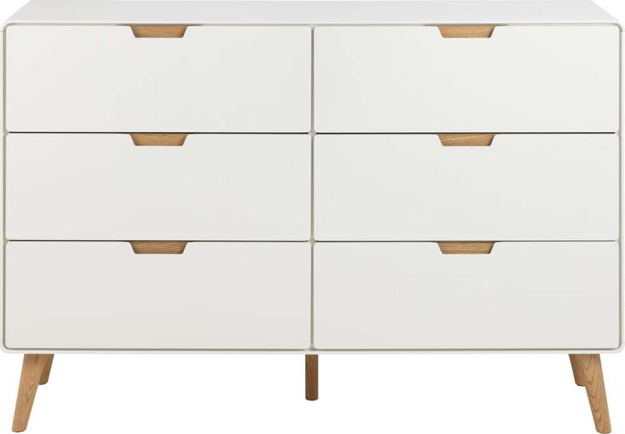 Bílá komoda 135x90x40 cm Lowell – Actona