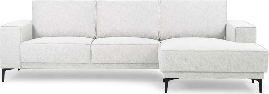 Bílá rohová pohovka (pravý roh) Copenhagen – Scandic