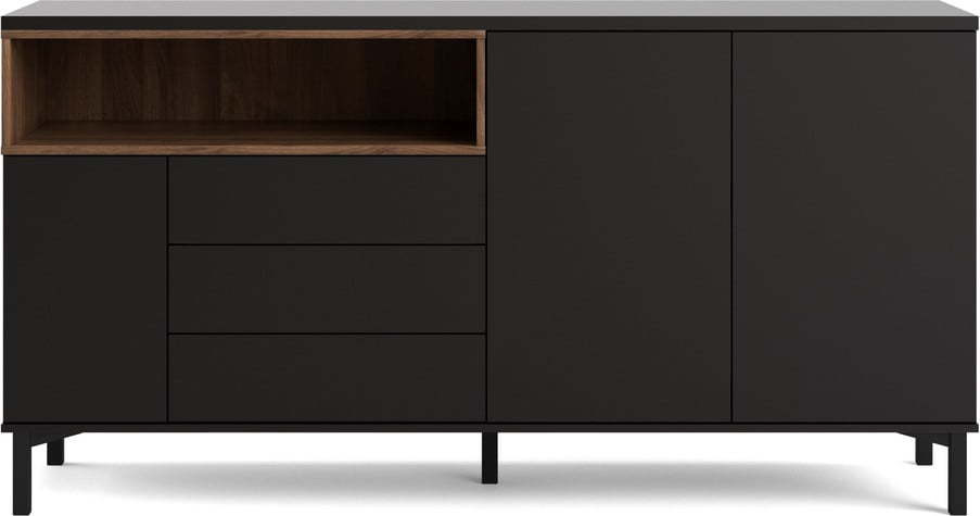 Černá komoda 176x90x49 cm Roomers – Tvilum