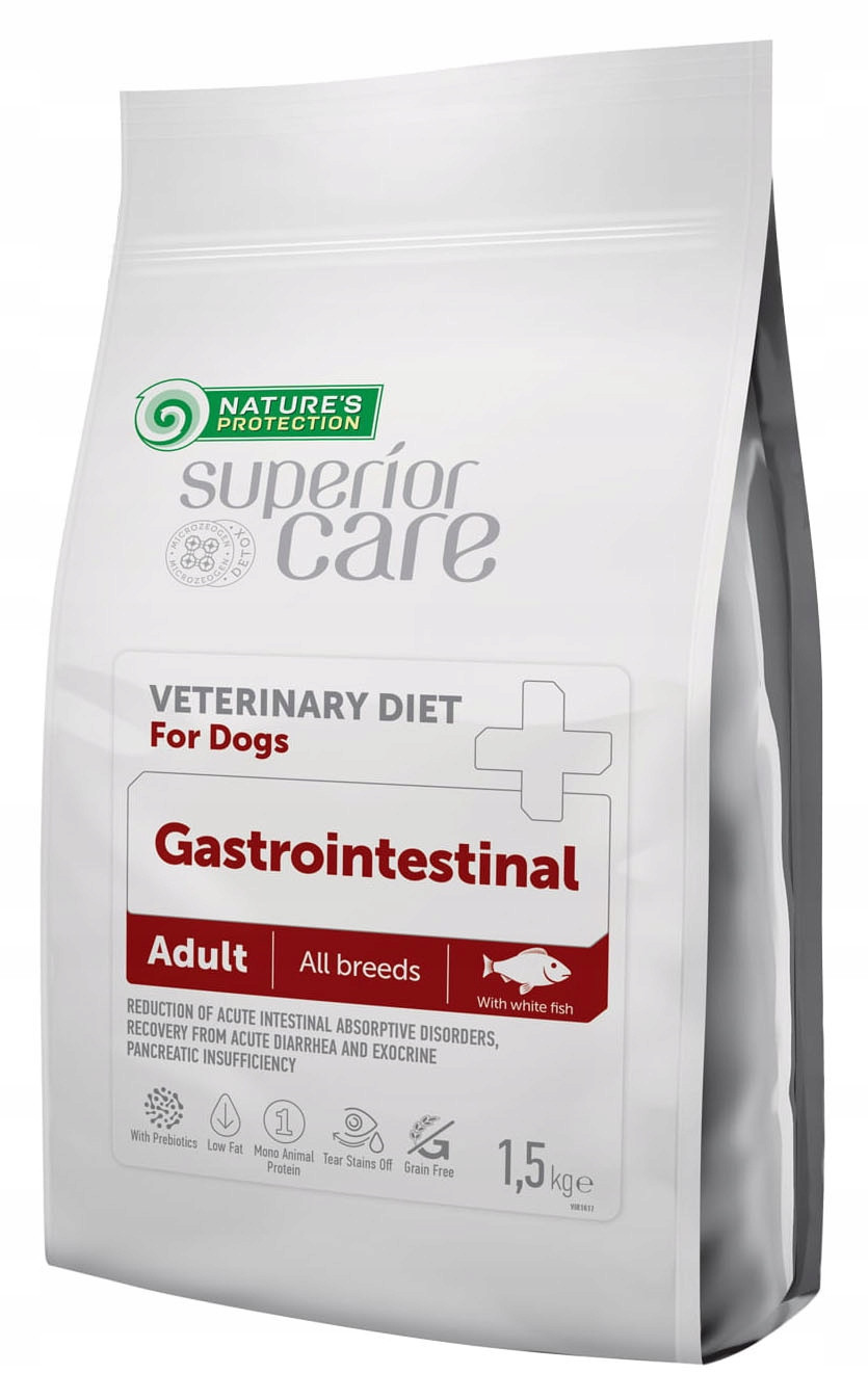 Nature's Protection Vet Gastrointestinal Adult White Fish krmivo krmivo 1,5 kg