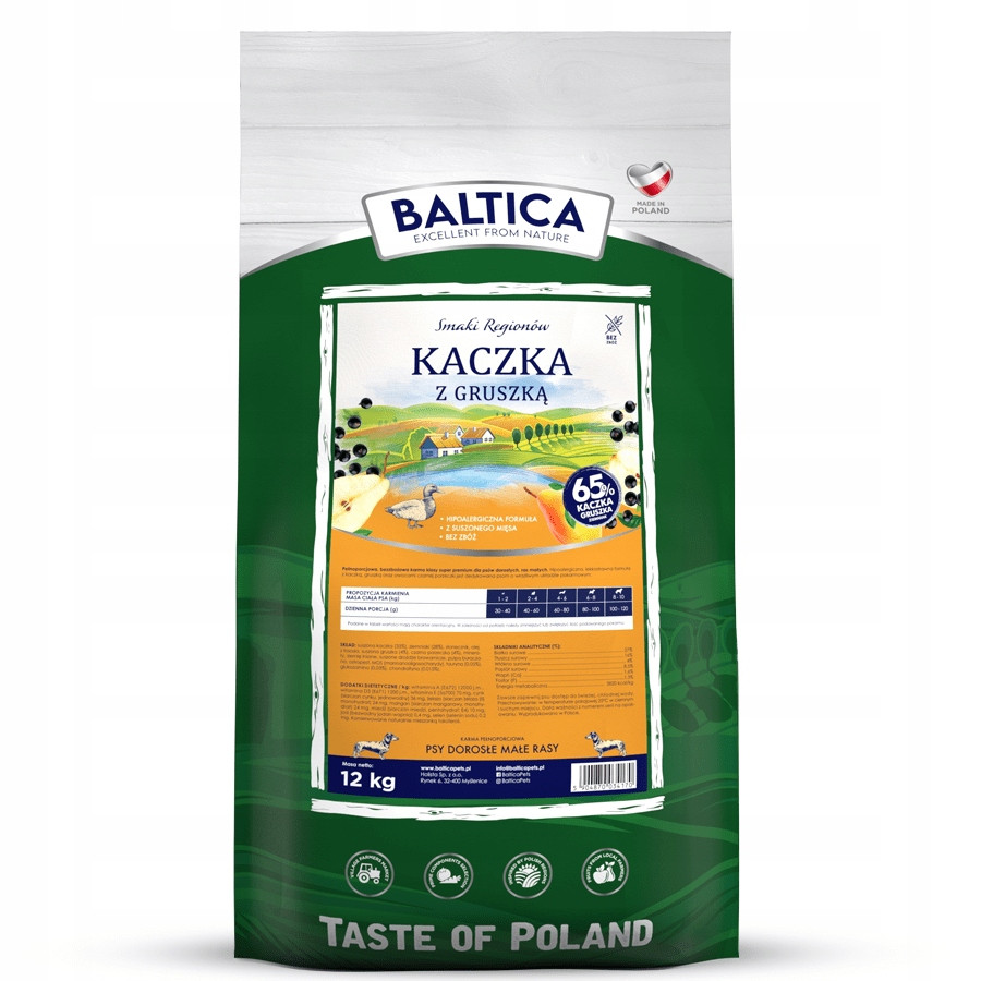 Baltica Kachna s hruškou 12 kg S Malými Plemeny