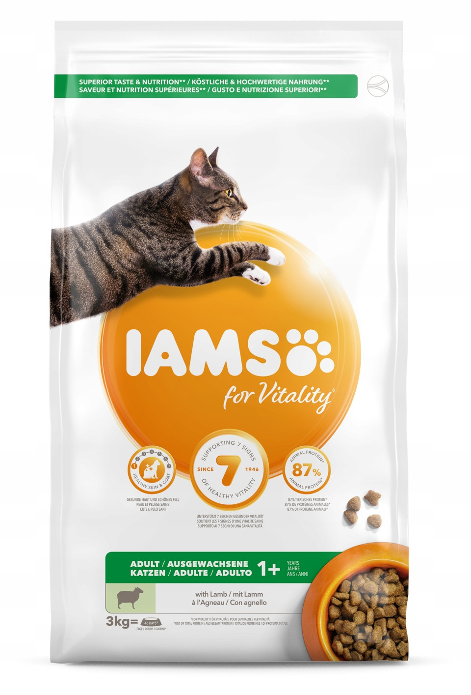 Iams krmivo suché jehněčí 3 kg