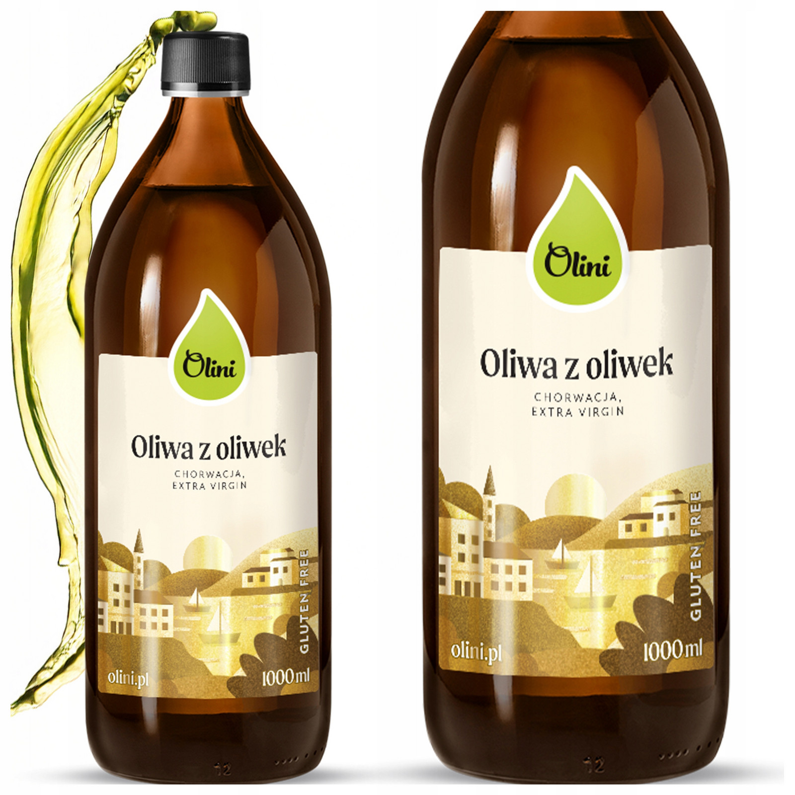 Chorvatský extra panenský olivový olej 1 l Olini za studena lisovaný