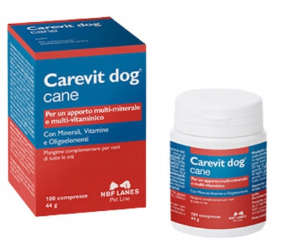 Nbf Lanes Carevit dog cane Tabletky s dělitelnými vitamíny a minerály