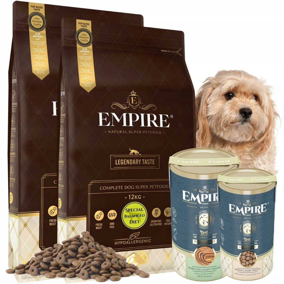 Empire Plnohodnotné Krmivo Pro Psy Senior S Nadváhou 2x12 kg 2 Pochoutky