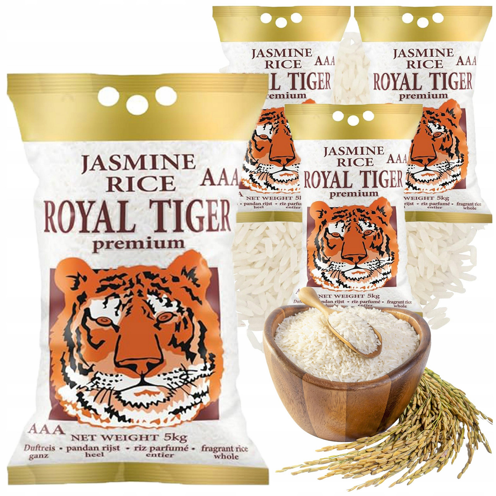 Jasmínová rýže 20 kg Royal Tiger pandan Premium aromatický Kambodža
