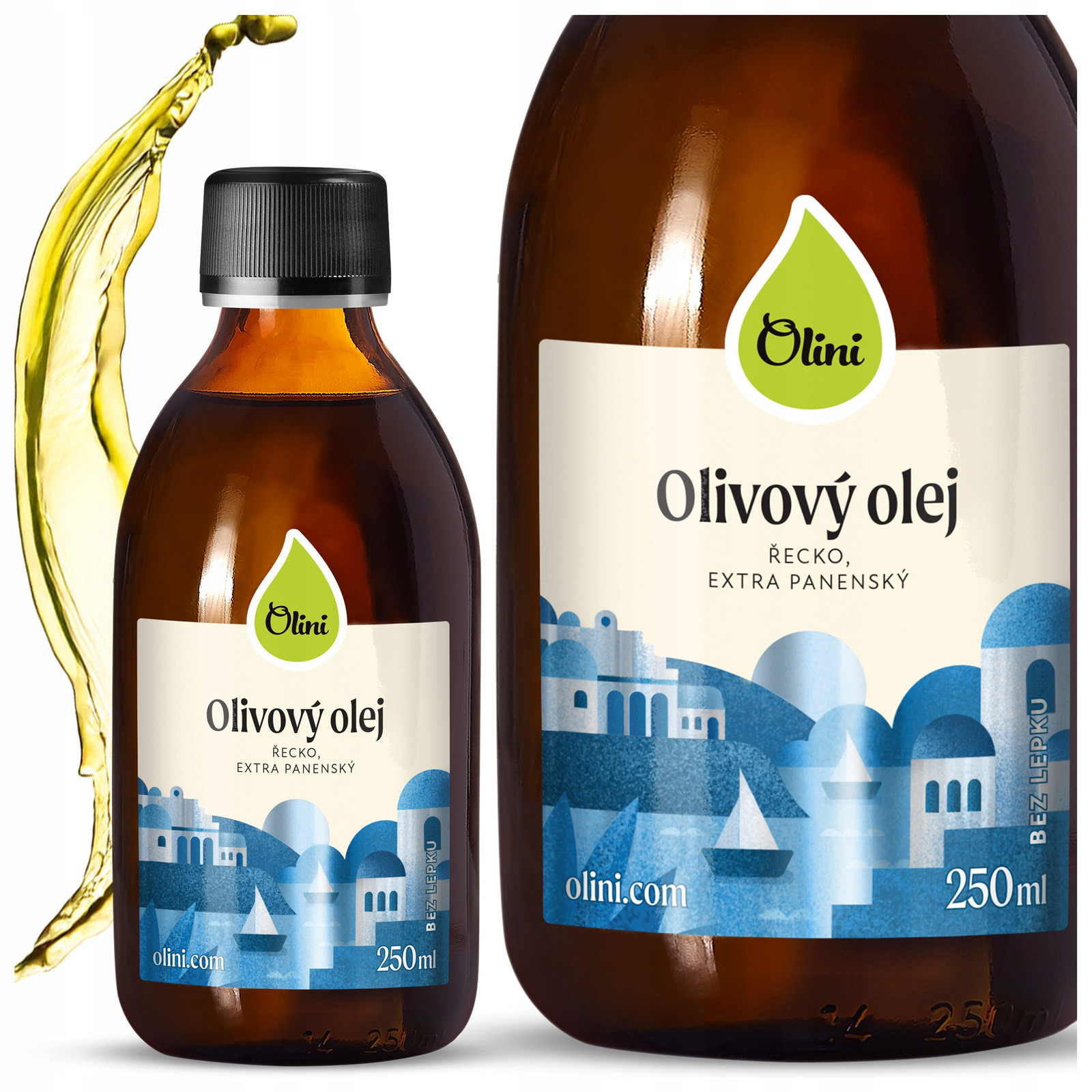 Řecký olivový olej Olini Extra Virgin 250 ml Cz