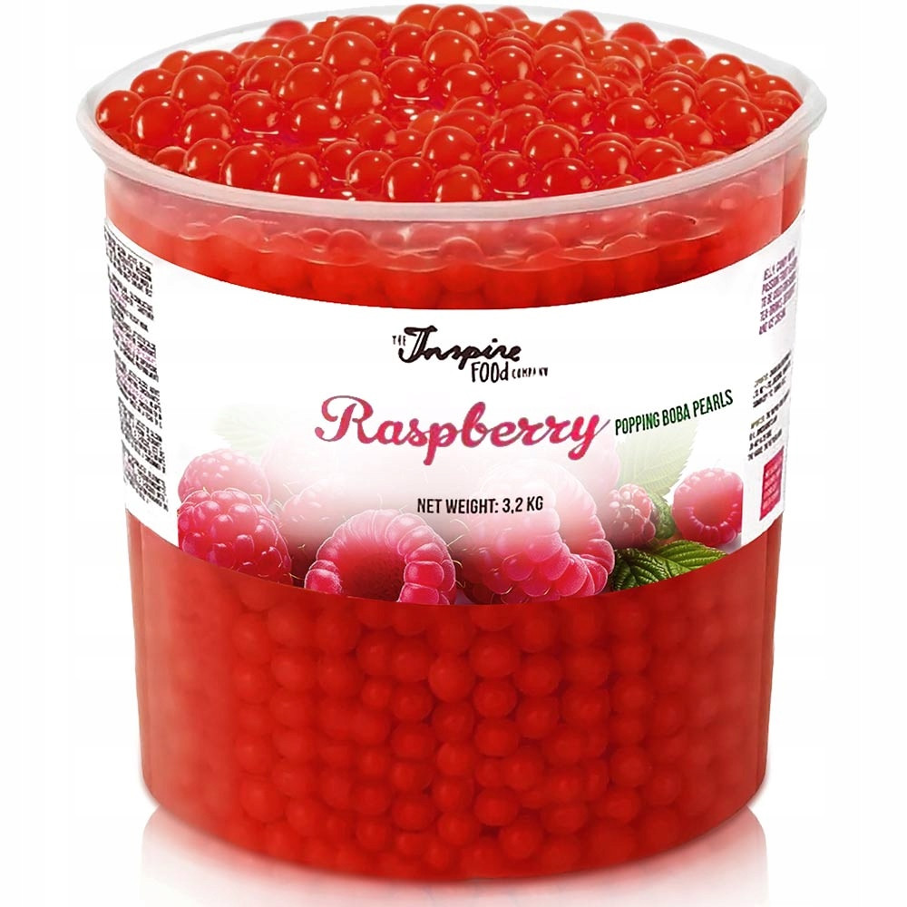 Bubble Tea praskající ovocné kuličky molekulární kaviár popping boba Malina