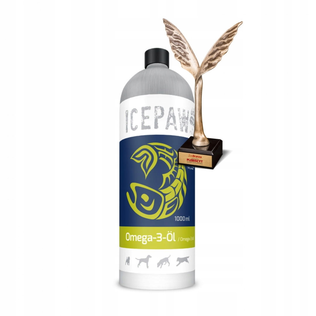 OMEGA-3 olej Ice Paw 1000 ml, 100% přírodní