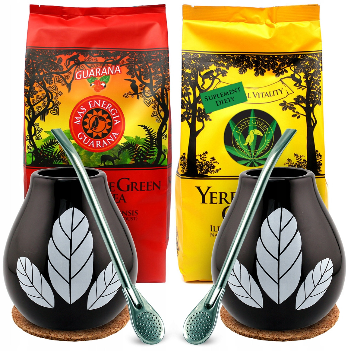 Yerba Sada pro dva Mate Green Energie 2x 400 g Big Matera Tykve 350 ml