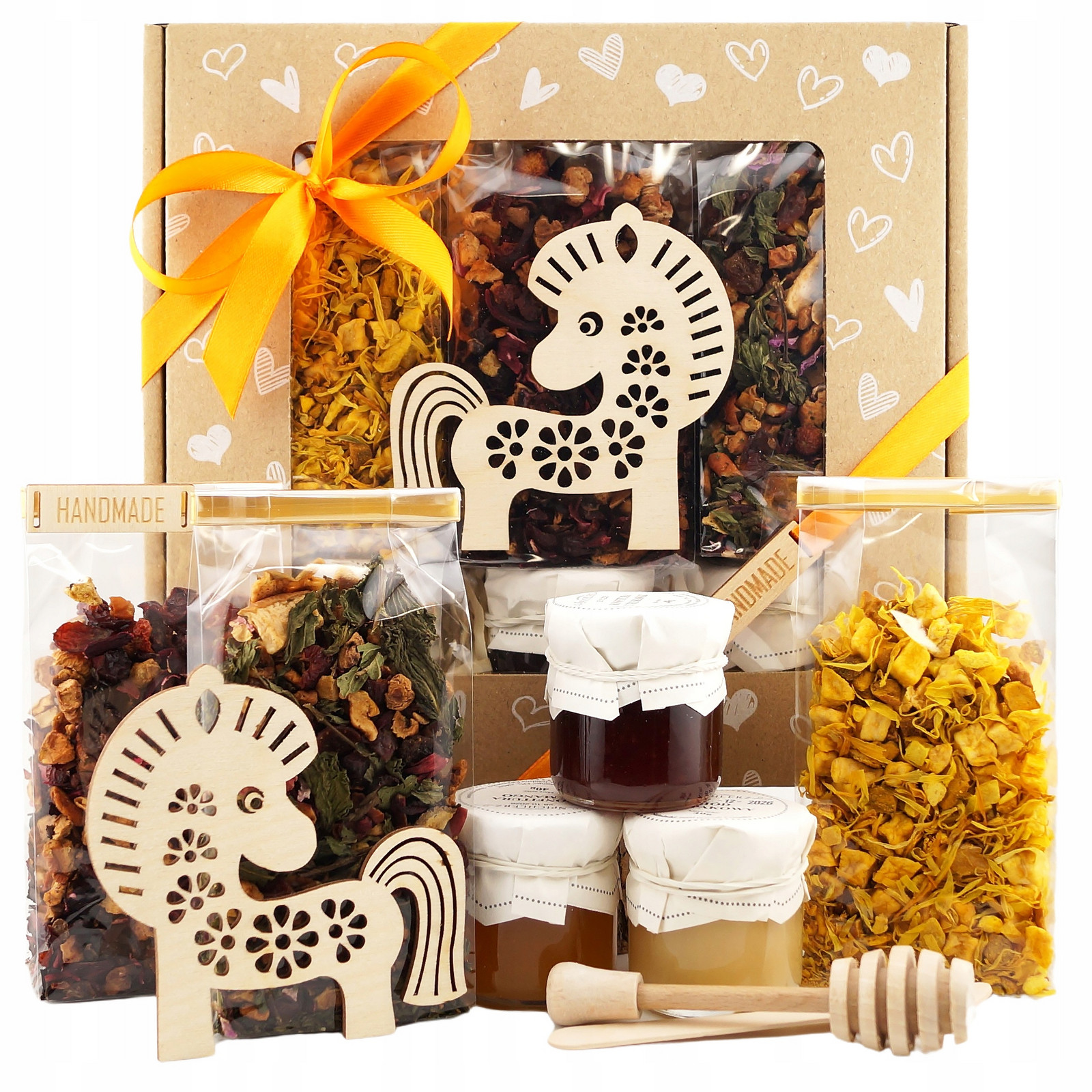 Dárková Sada s čajem a sladkostmi „Hrabácká pohádka“ Dárkový koš