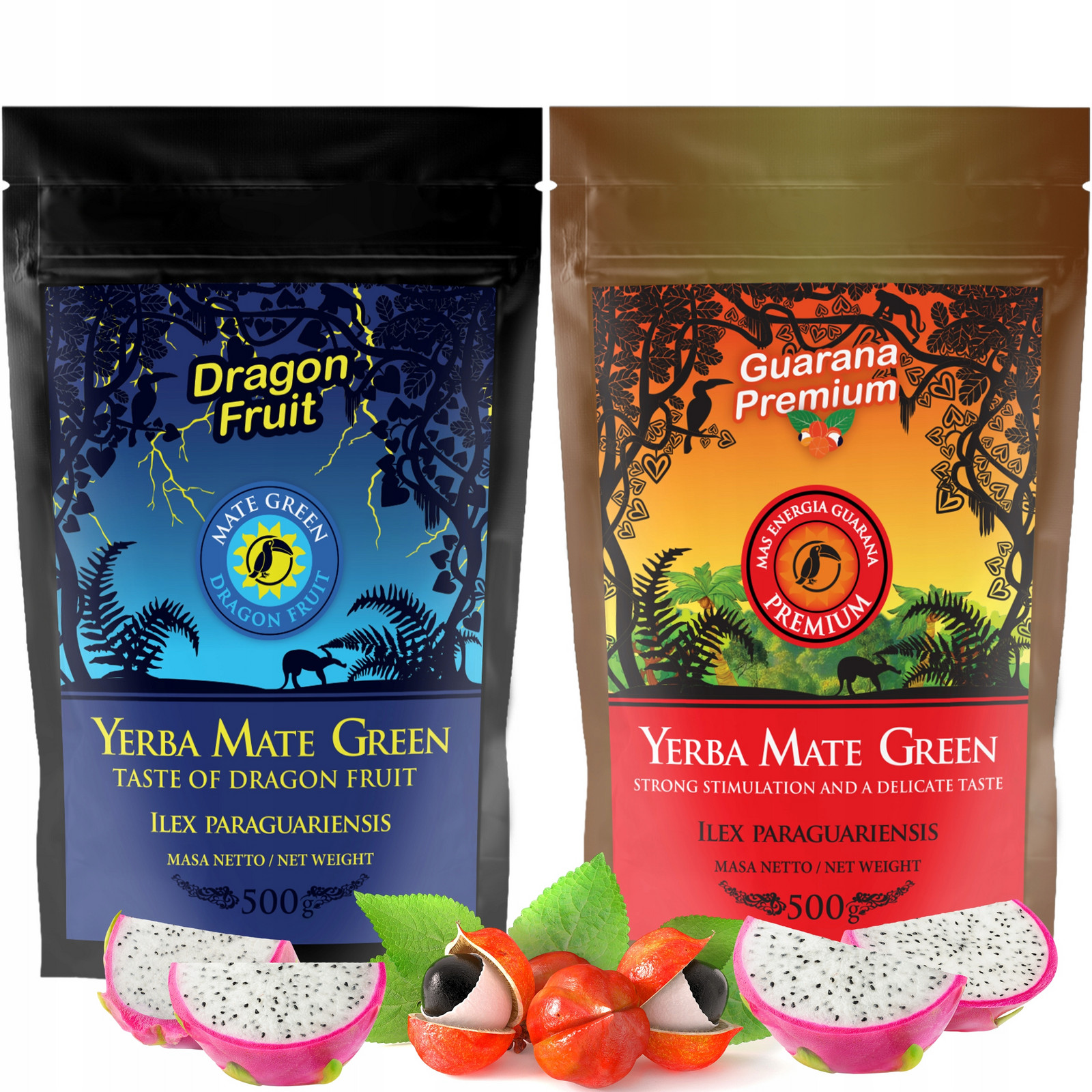 Yerba Mate Green Dragon Energia Guarana Ovoce 2 x 0,5kg 1000g