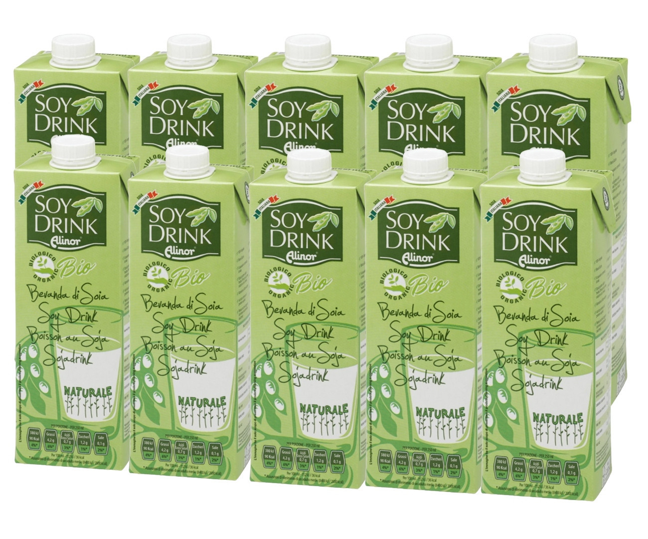 Sójový nápoj přírodní 10x1 l Soydrink