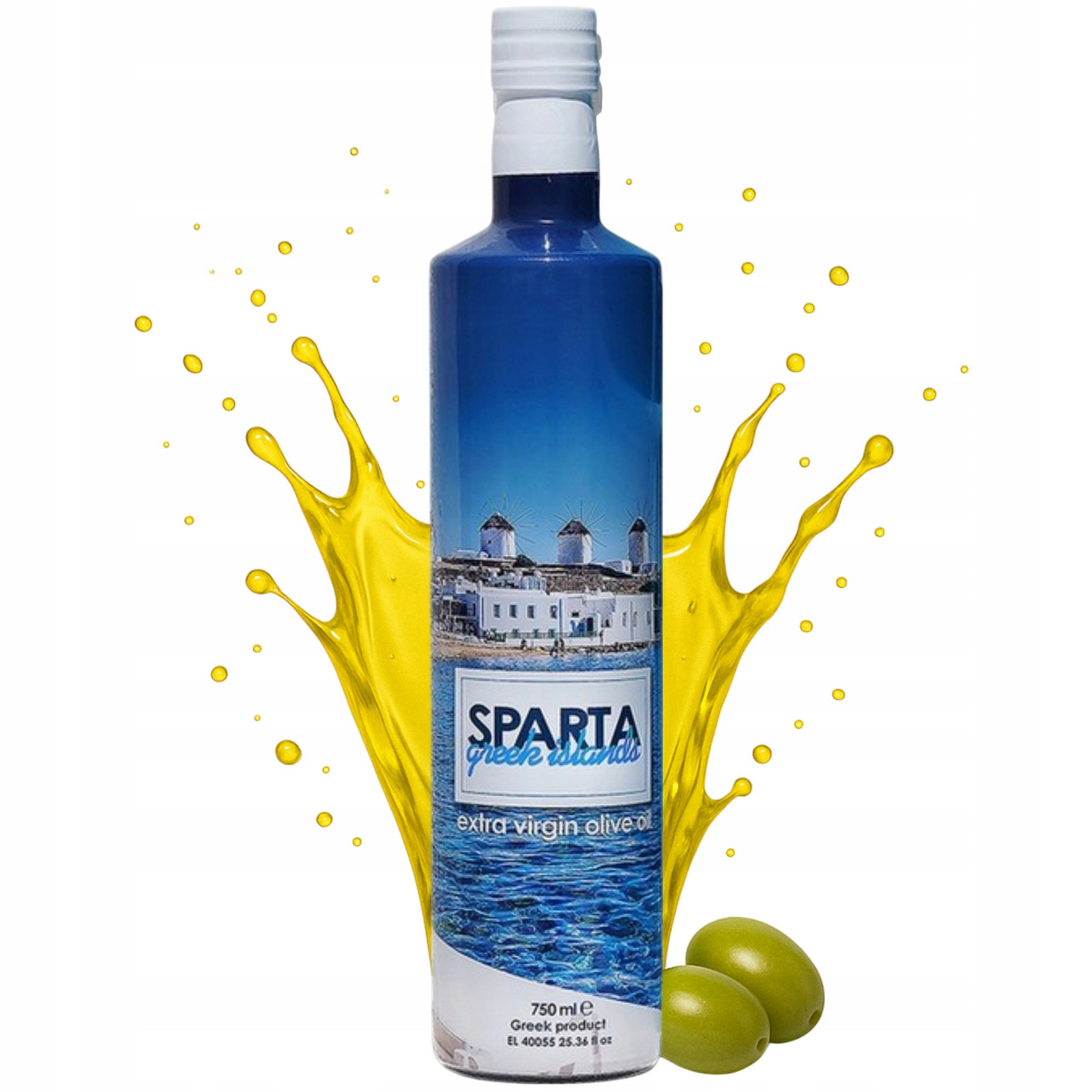 Extra Panenský Olivový Olej 750 ML Sparta, Řecký Olej Lisovaný Za Studena