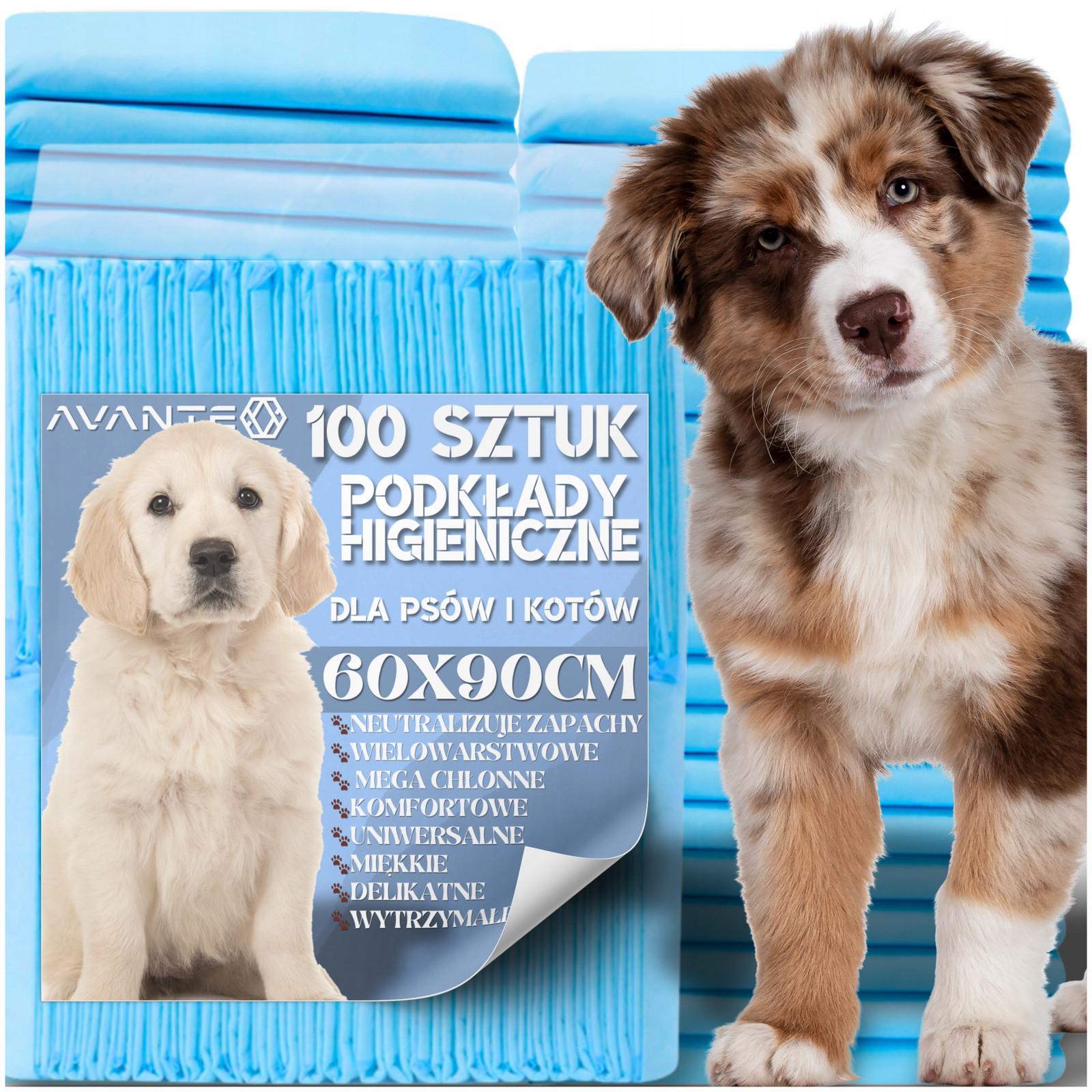 Hygienické Podložky Pro Psa Kočku Na A Přebalování 60x90 100ks